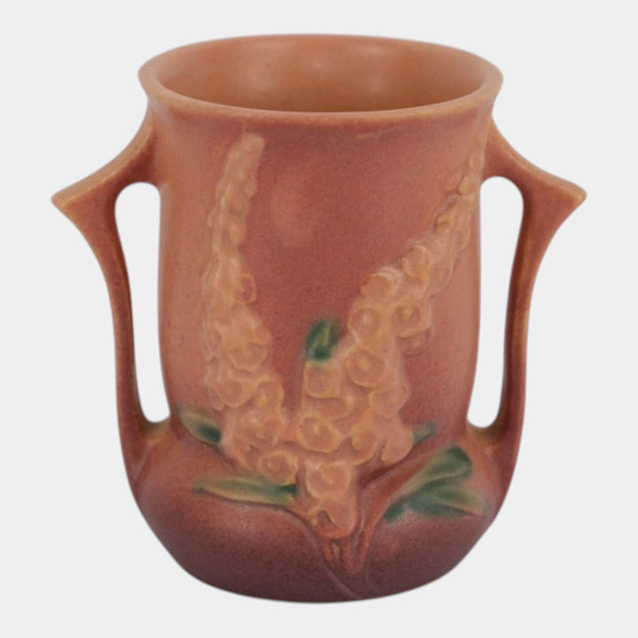 Roseville Foxglove Pink 1942 Mid Century Modern Pottery Ceramic Vase 42-4