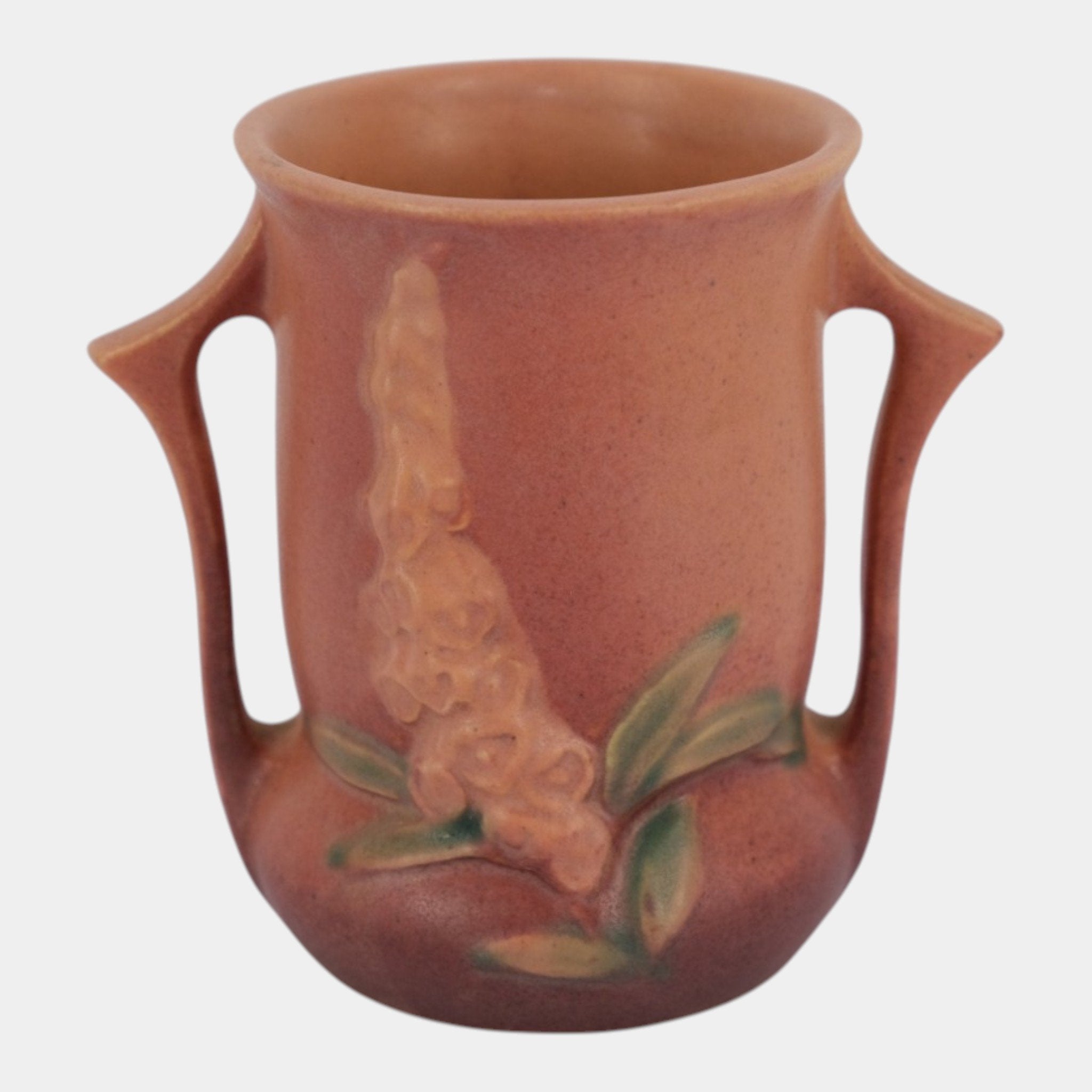 Roseville Foxglove Pink 1942 Mid Century Modern Pottery Ceramic