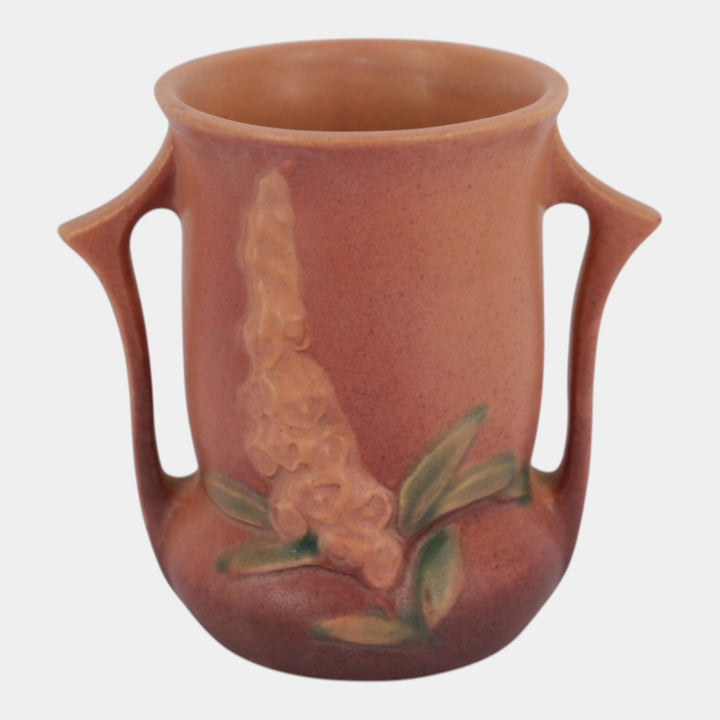 Roseville Foxglove Pink 1942 Mid Century Modern Pottery Ceramic Vase 42-4
