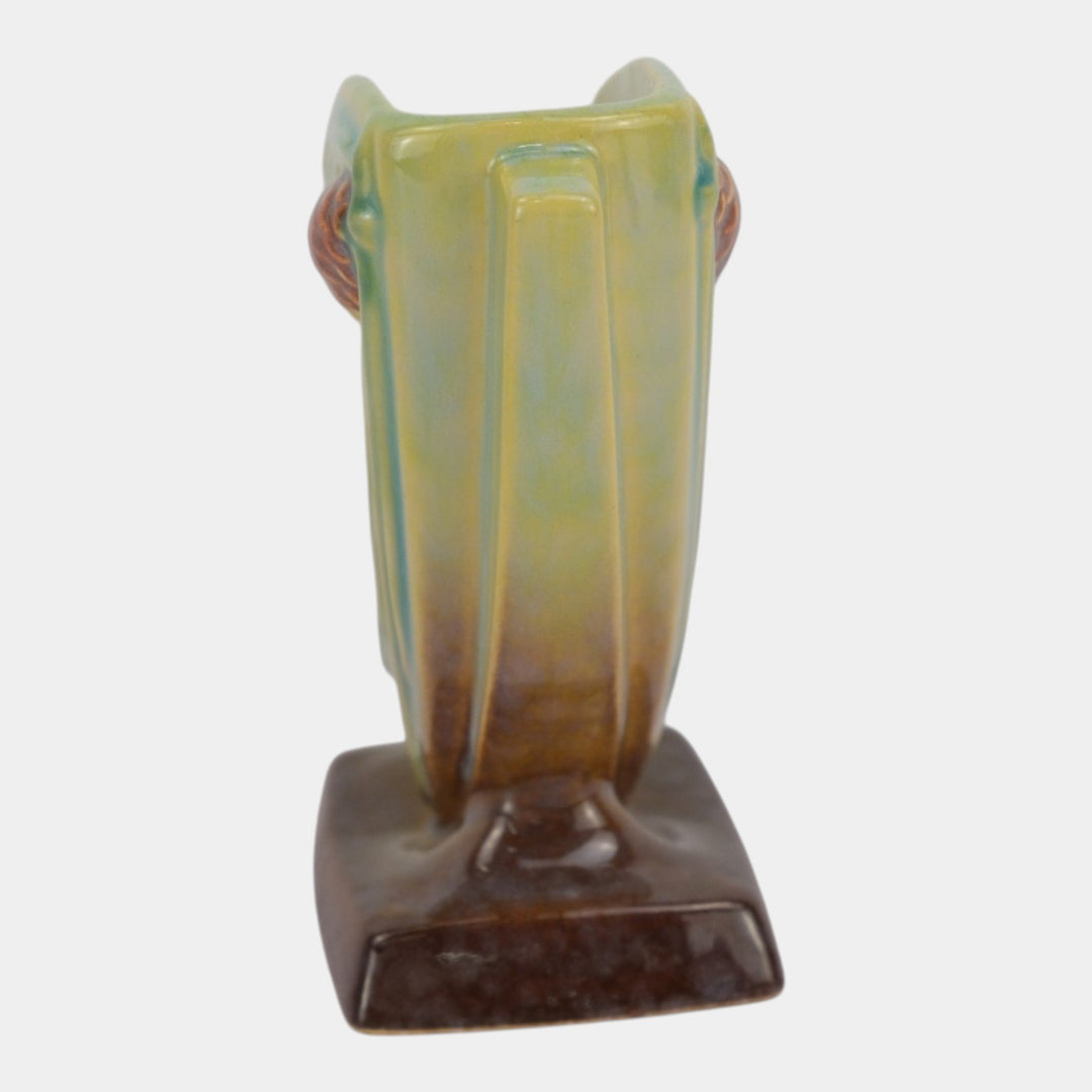 Roseville Wincraft Green 1948 Mid Century Modern Pottery Pine Cone Vase 272-6