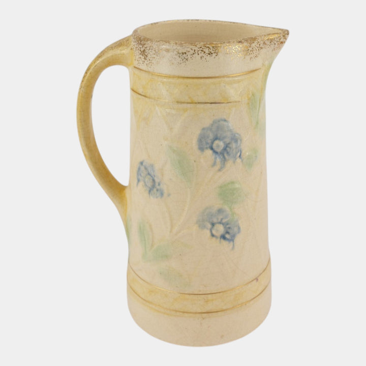 Roseville Early Ware 1910-1916 Vintage Art Pottery Wild Rose Ceramic Pitcher