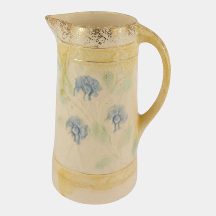 Roseville Early Ware 1910-1916 Vintage Art Pottery Wild Rose Ceramic Pitcher