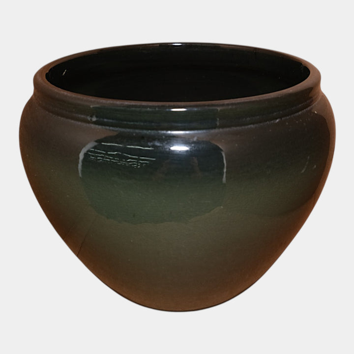 Weller Eocean 1898-1918 Vintage Pottery Red Tulip Green Jardinere Planter