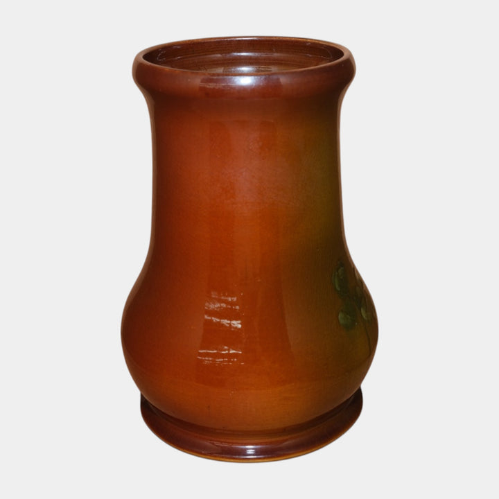 Radford Ruko Ohio 1900s Art Pottery Standard Glaze Floral Decorated Vase