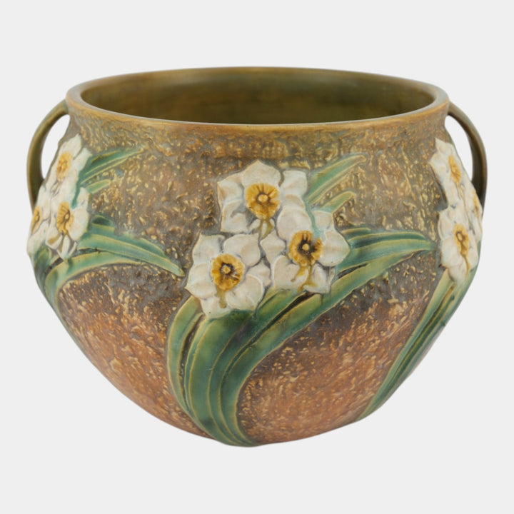 Roseville Jonquil 1931 Vintage Arts And Crafts Pottery Jardiniere Planter 621-9