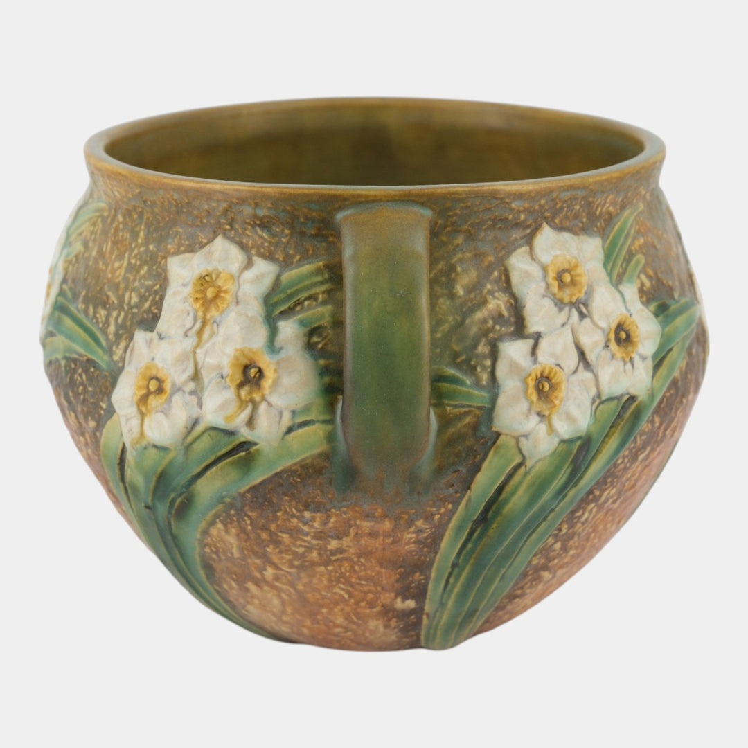Roseville Jonquil 1931 Vintage Arts And Crafts Pottery Jardiniere Planter 621-9
