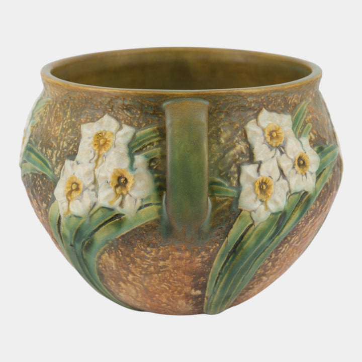 Roseville Jonquil 1931 Vintage Arts And Crafts Pottery Jardiniere Planter 621-9