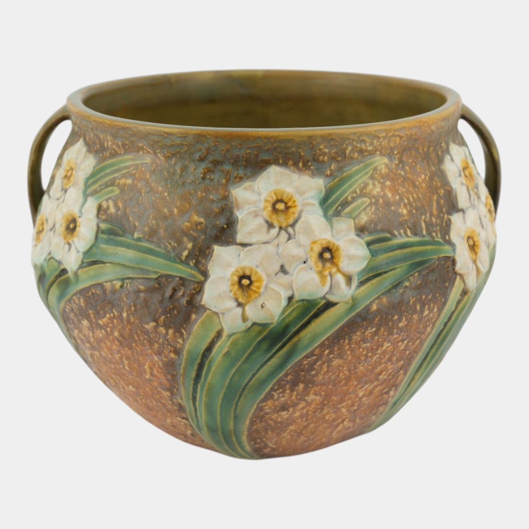 Roseville Jonquil 1931 Vintage Arts And Crafts Pottery Jardiniere Planter 621-9