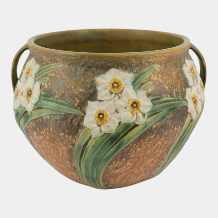 Roseville Jonquil 1931 Vintage Arts And Crafts Pottery Jardiniere Planter 621-9