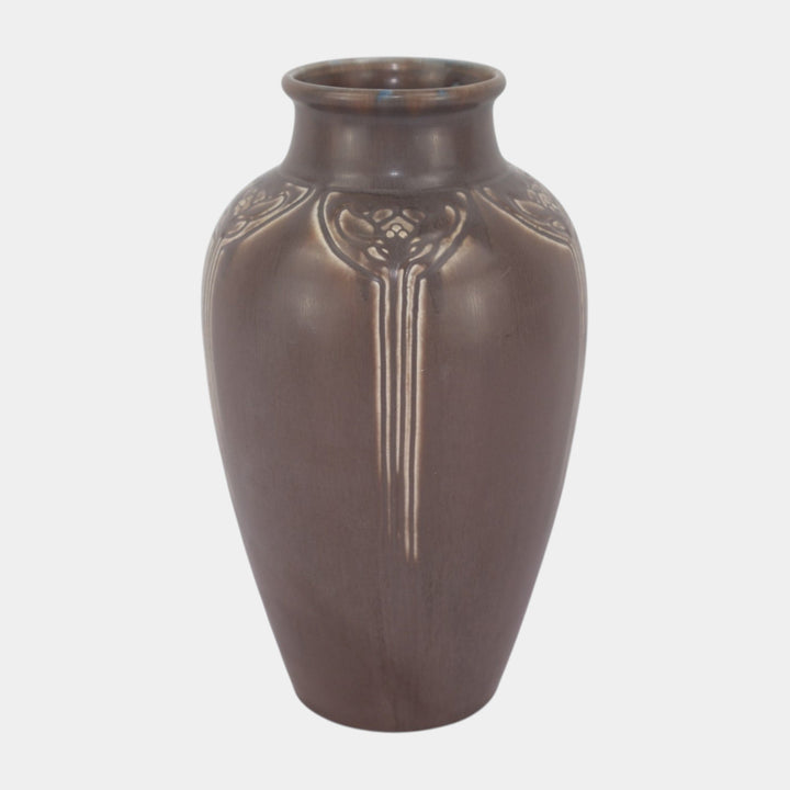 Rookwood Matte Purple 1919 Vintage Art Deco Pottery Ceramic Vase 2376