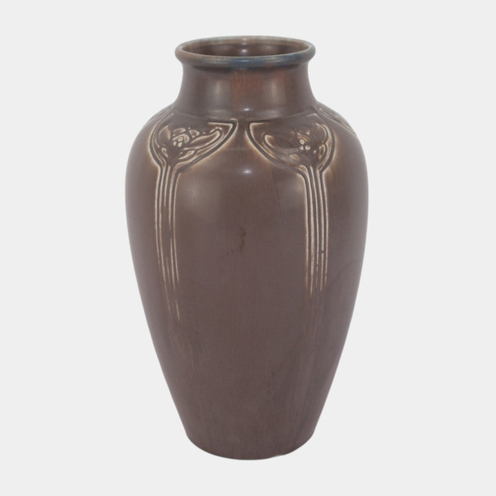 Rookwood Matte Purple 1919 Vintage Art Deco Pottery Ceramic Vase 2376