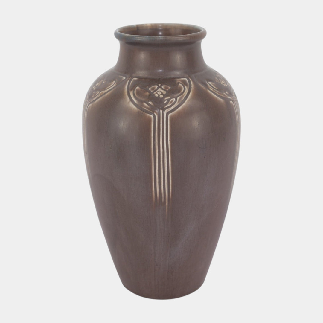 Rookwood Matte Purple 1919 Vintage Art Deco Pottery Ceramic Vase 2376