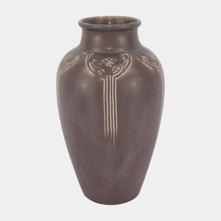Rookwood Matte Purple 1919 Vintage Art Deco Pottery Ceramic Vase 2376