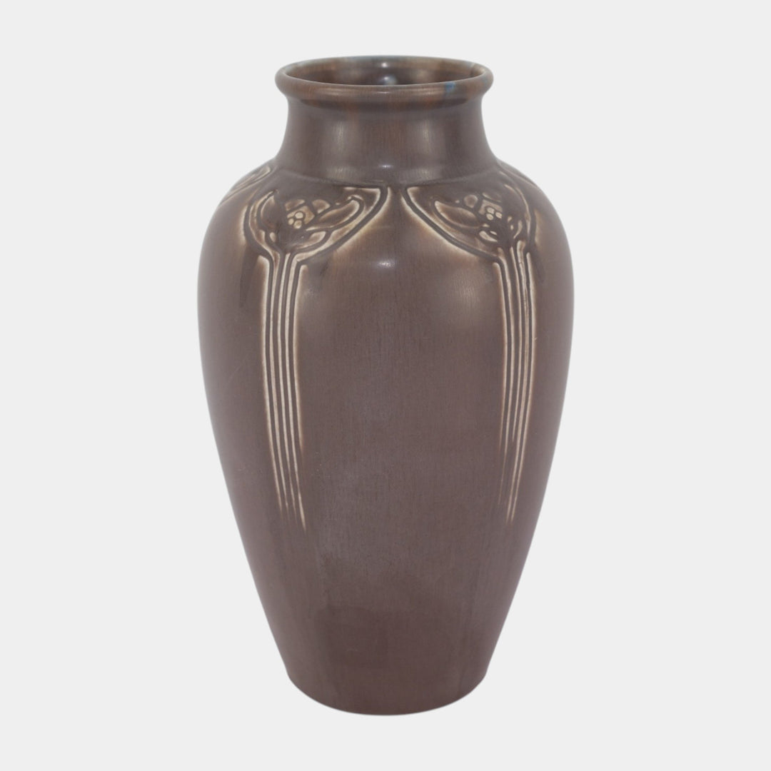 Rookwood Matte Purple 1919 Vintage Art Deco Pottery Ceramic Vase 2376