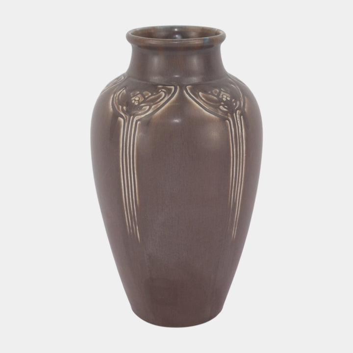 Rookwood Matte Purple 1919 Vintage Art Deco Pottery Ceramic Vase 2376
