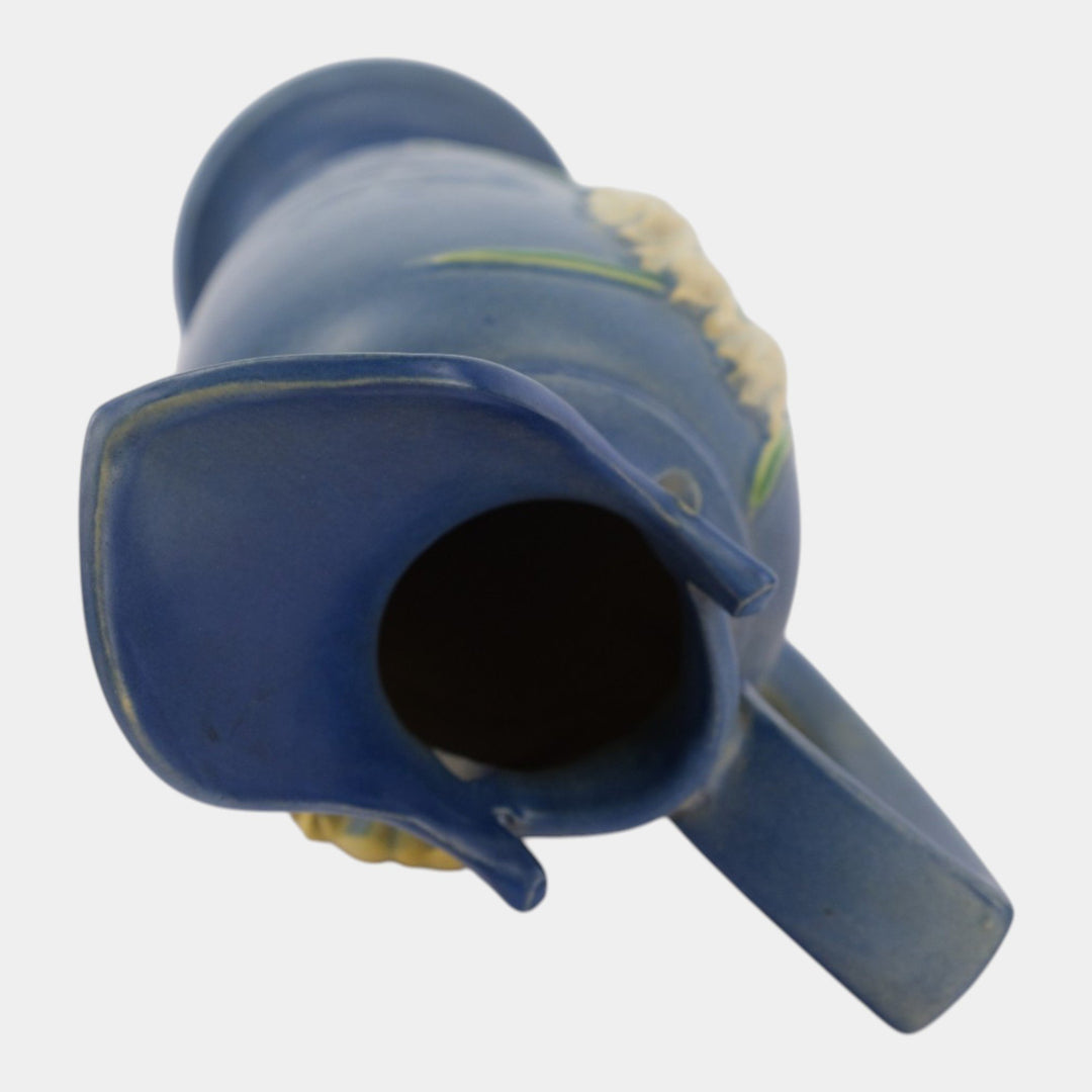 Roseville Freesia Blue 1945 Mid Century Modern Pottery Ceramic Ewer 21-15
