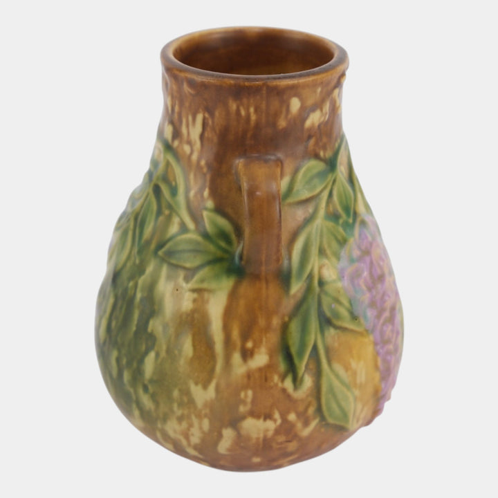 Roseville Wisteria Tan 1933 Vintage Arts And Crafts Pottery Ceramic Vase 631-6