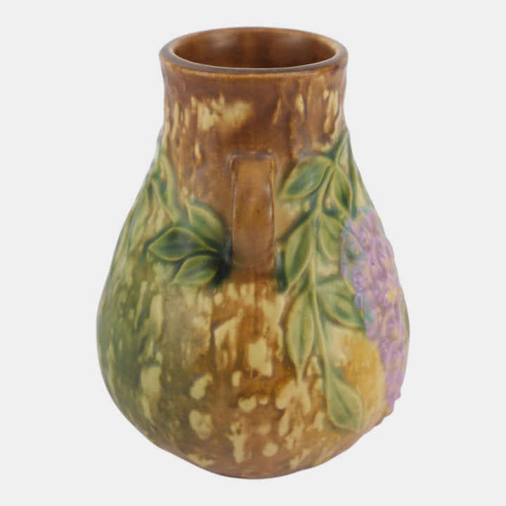 Roseville Wisteria Tan 1933 Vintage Arts And Crafts Pottery Ceramic Vase 631-6