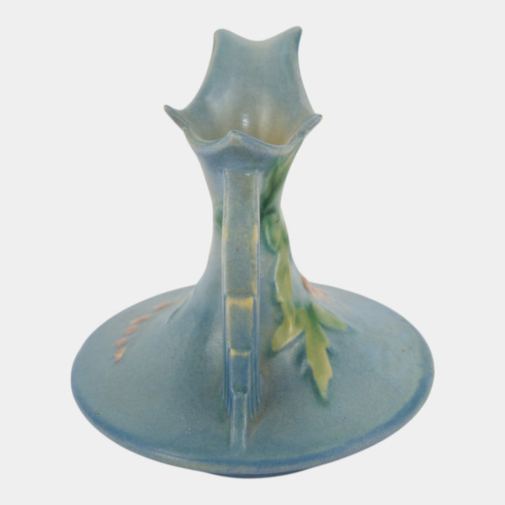 Roseville Bleeding Heart Blue 1940 Vintage Art Pottery Ceramic Ewer 963-6