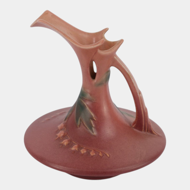 Roseville Bleeding Heart Pink 1940 Vintage Art Pottery Ceramic Ewer 963-6