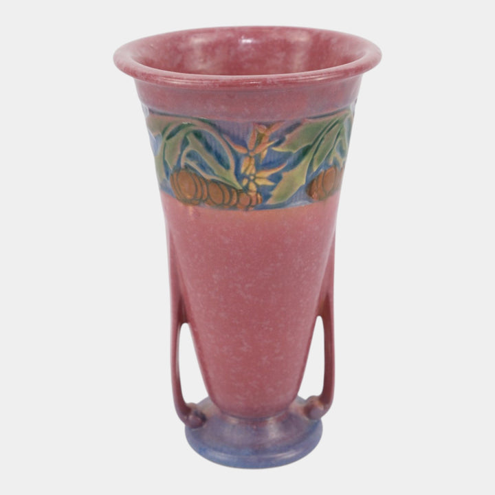 Roseville Baneda Pink 1932 Vintage Art Deco Pottery Ceramic Vase 604-7