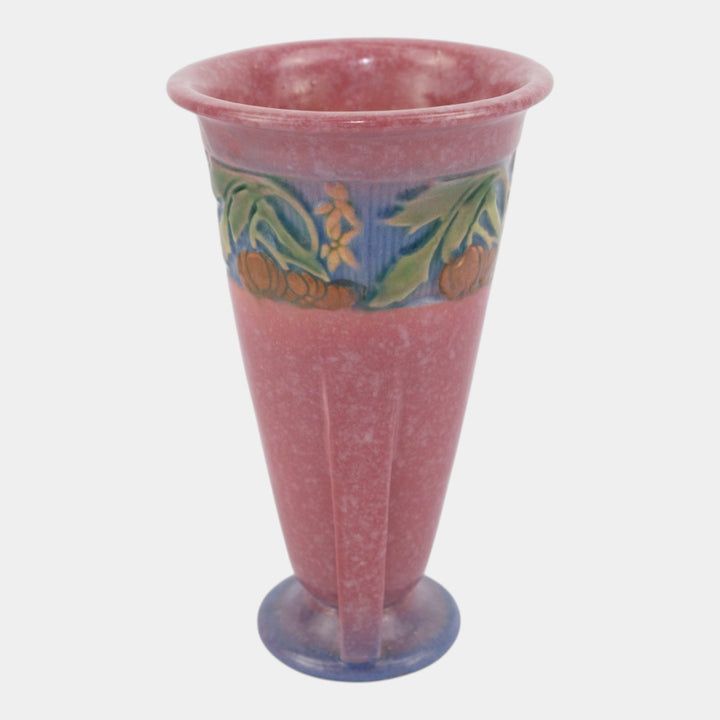 Roseville Baneda Pink 1932 Vintage Art Deco Pottery Ceramic Vase 604-7