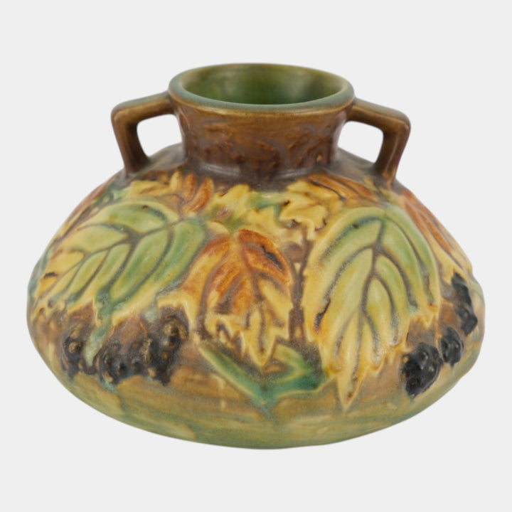 Roseville Blackberry Green 1932 Vintage Art Pottery Ceramic Vase 568-4