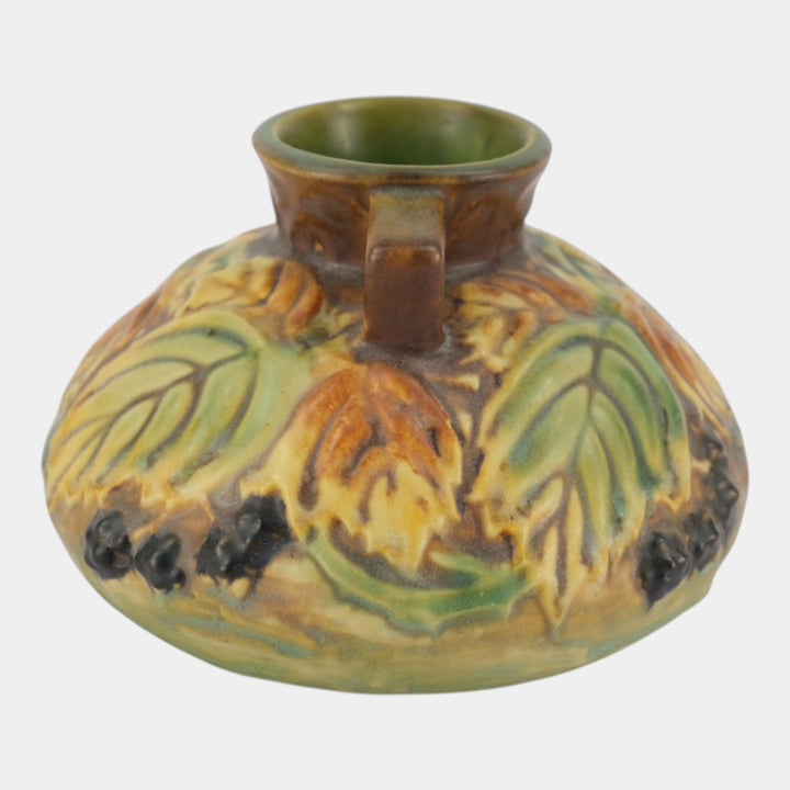 Roseville Blackberry Green 1932 Vintage Art Pottery Ceramic Vase 568-4