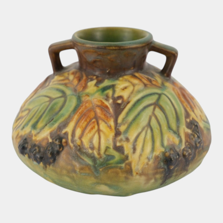 Roseville Blackberry Green 1932 Vintage Art Pottery Ceramic Vase 568-4