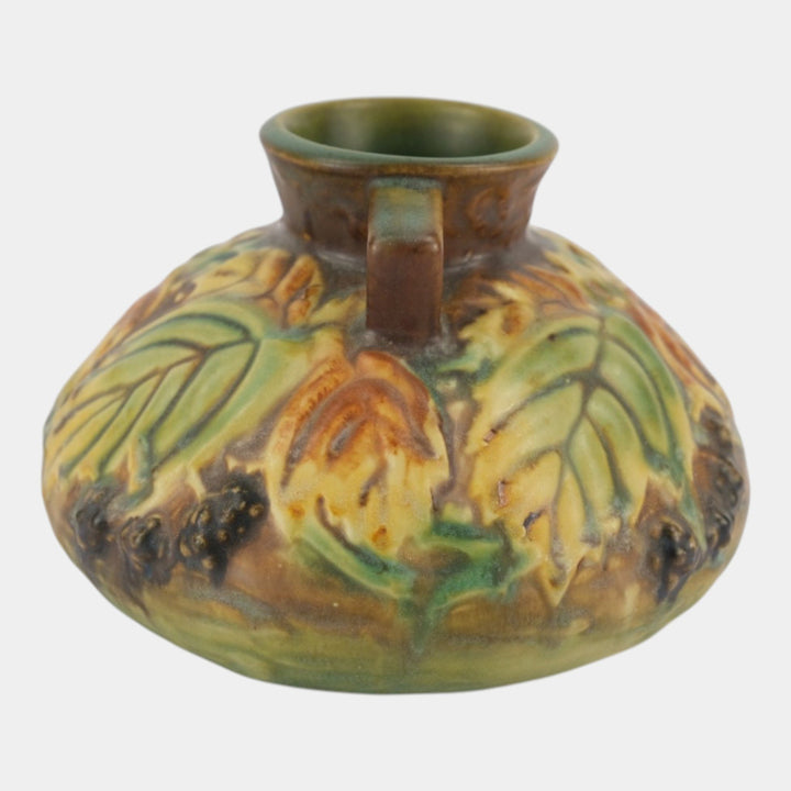 Roseville Blackberry Green 1932 Vintage Art Pottery Ceramic Vase 568-4