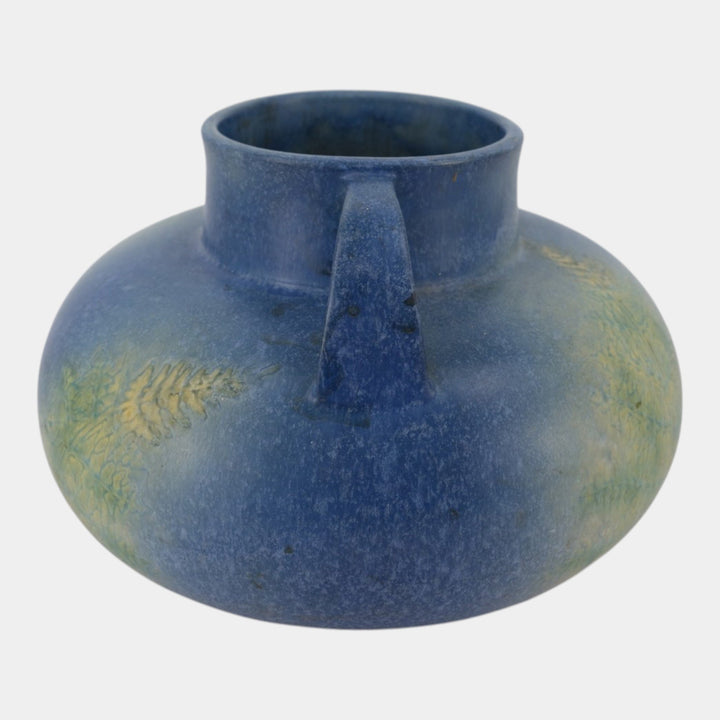 Roseville Windsor Blue 1931 Vintage Arts & Crafts Pottery Ceramic Bulbous Vase