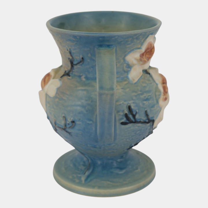 Roseville Magnolia Blue 1943 Mid Century Modern Pottery Ceramic Vase 181-8