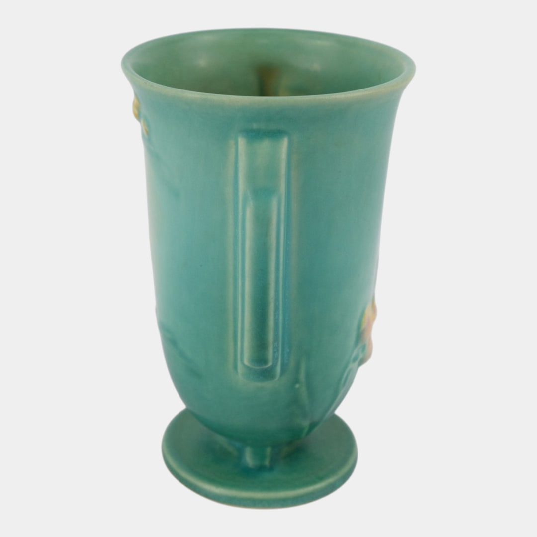 Roseville Ixia Green 1937 Vintage Art Deco Pottery Ceramic Vase 852-6