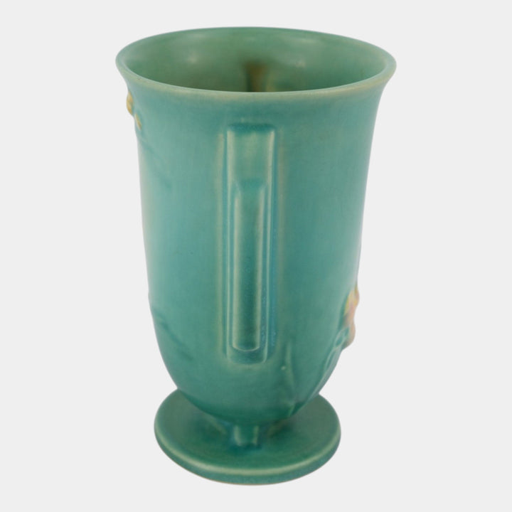 Roseville Ixia Green 1937 Vintage Art Deco Pottery Ceramic Vase 852-6