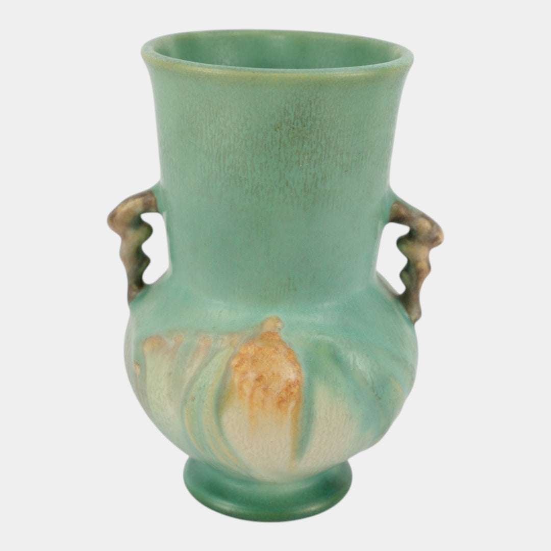 Roseville Pine Cone Green 1936 Vintage Art Pottery Ceramic Vase 839-6