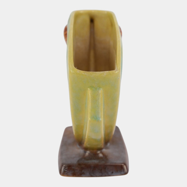 Roseville Wincraft Green 1948 Mid Century Modern Ceramic Pine Cone Vase 272-6