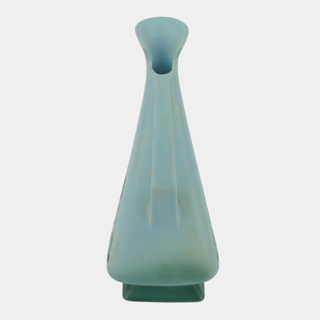 Roseville Silhouette Blue 1950 Vintage Art Deco Pottery Ceramic Ewer 717-10