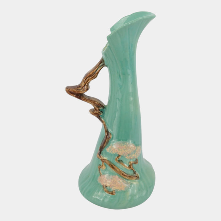 Roseville Ming Tree Green 1949 Mid Century Modern Pottery Ceramic Ewer 516-10