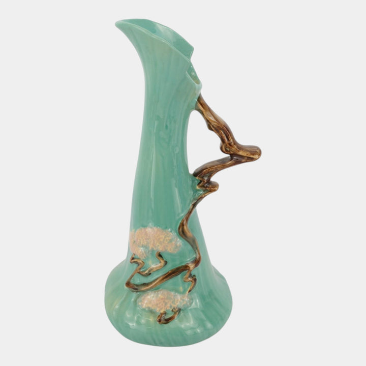 Roseville Ming Tree Green 1949 Mid Century Modern Pottery Ceramic Ewer 516-10
