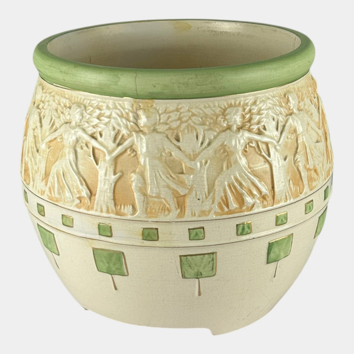 Roseville Cameo 1920 Vintage Art Pottery Ceramic Jardiniere Planter 489-9