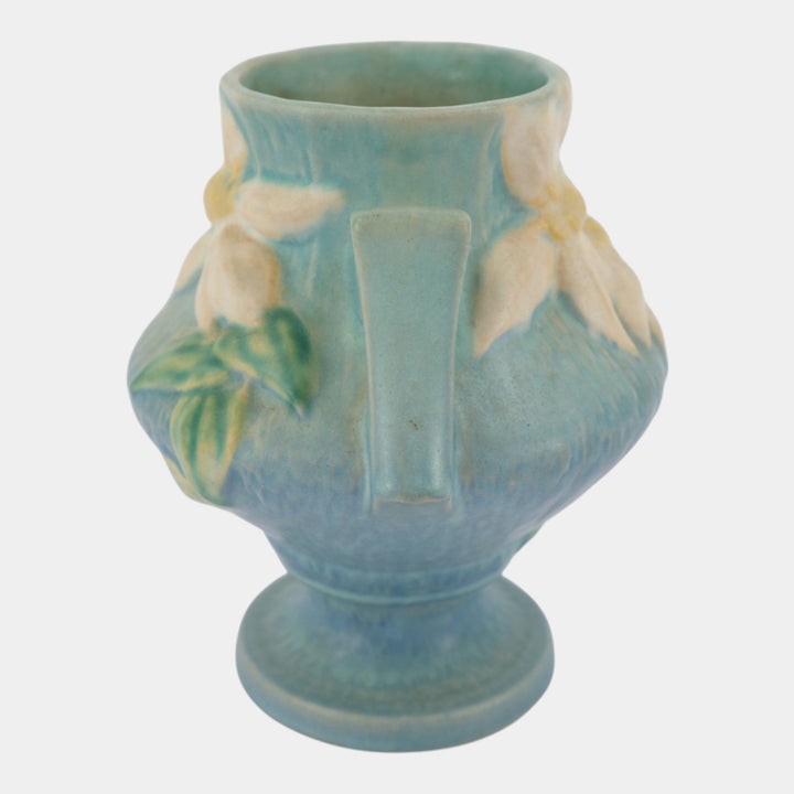 Roseville Clematis Blue 1944 Vintage Art Pottery Ceramic Vase 188-6