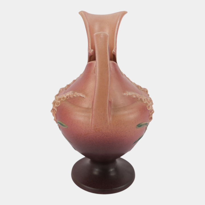 Roseville Foxglove Pink 1942 Mid Century Modern Pottery Ceramic Ewer 5-10