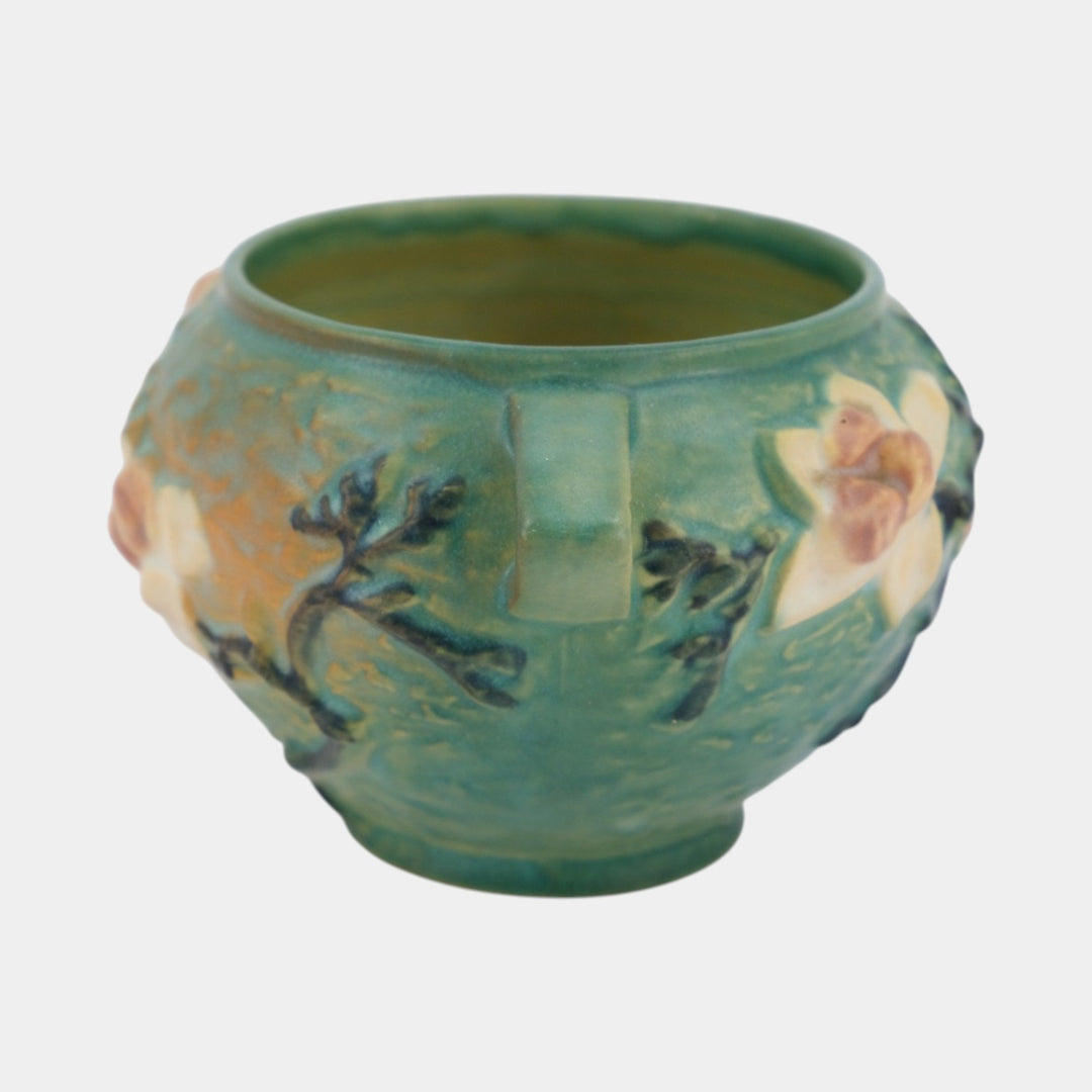 Roseville Magnolia Green 1943 Vintage Art Pottery Jardiniere Planter 665-4