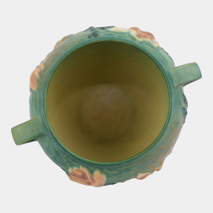 Roseville Magnolia Green 1943 Vintage Art Pottery Jardiniere Planter 665-4