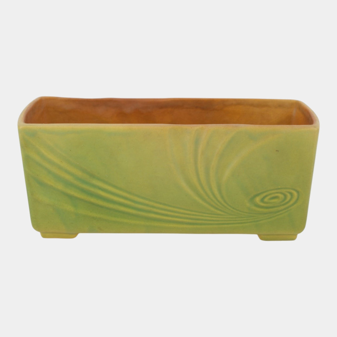 Roseville Florane Green 1949 Mid Century Modern Pottery Window Box Planter 94-8