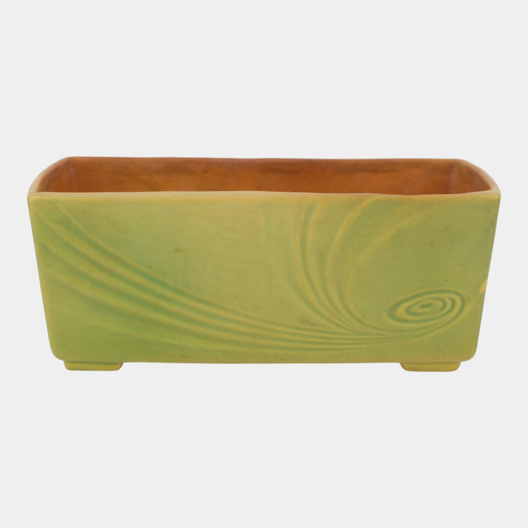 Roseville Florane Green 1949 Mid Century Modern Pottery Window Box Planter 94-8