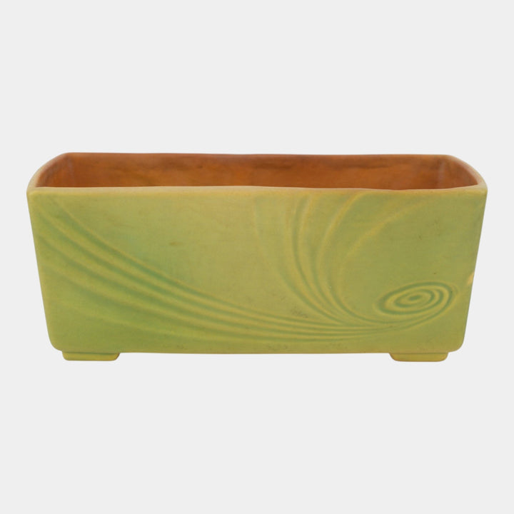 Roseville Florane Green 1949 Mid Century Modern Pottery Window Box Planter 94-8