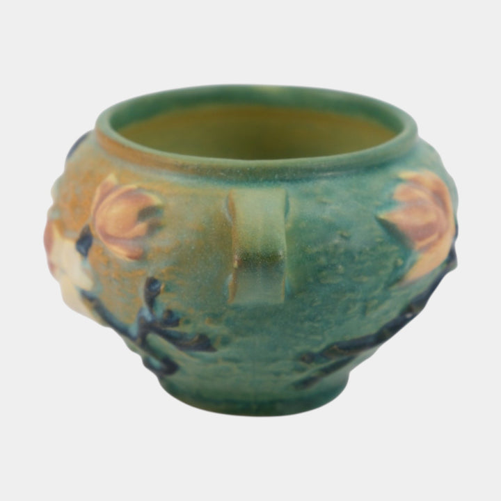 Roseville Magnolia Green 1943 Vintage Art Pottery Jardiniere Planter 665-3