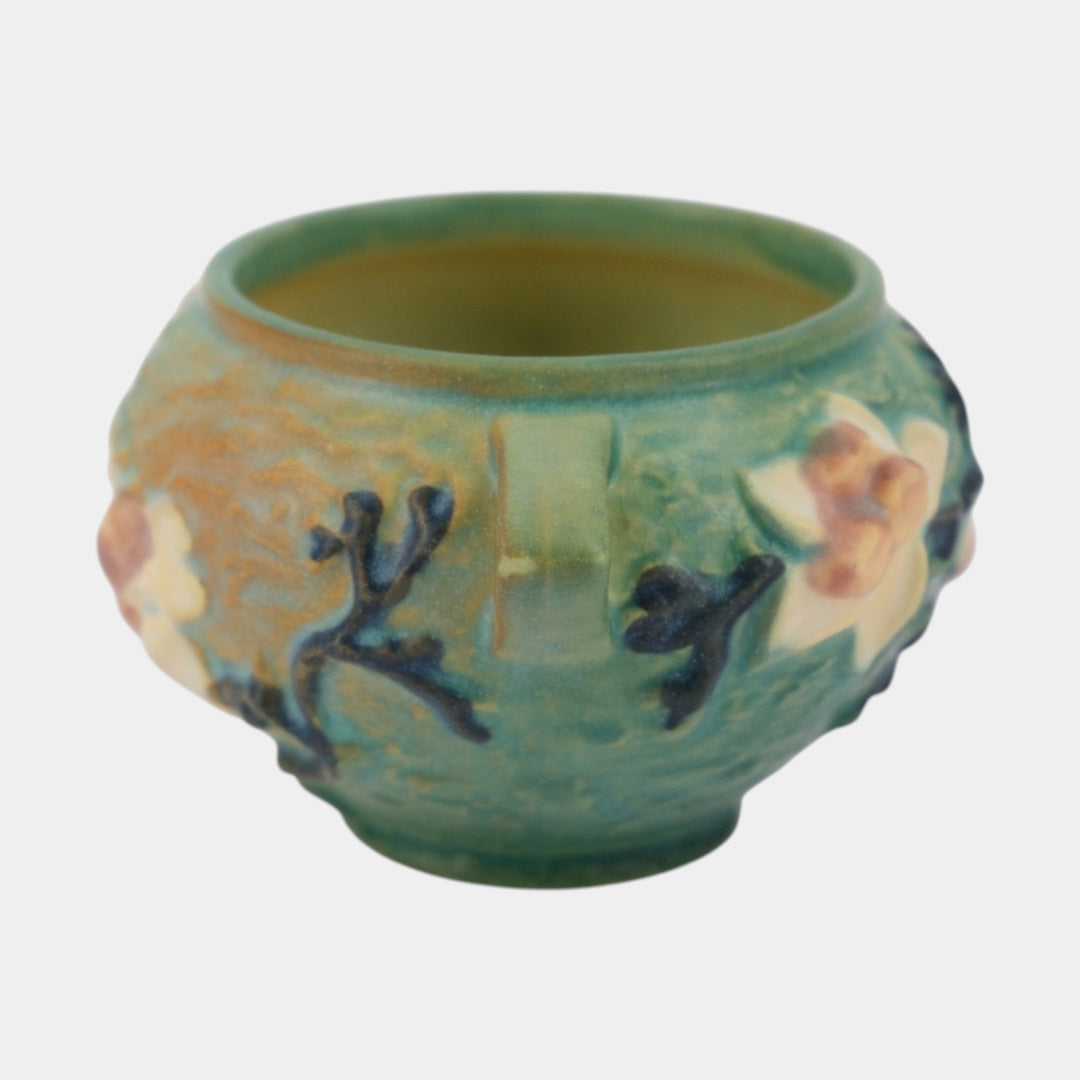 Roseville Magnolia Green 1943 Vintage Art Pottery Jardiniere Planter 665-3