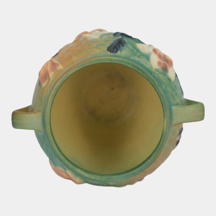 Roseville Magnolia Green 1943 Vintage Art Pottery Jardiniere Planter 665-3